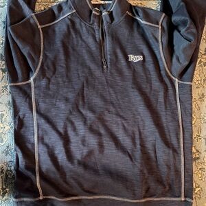 Tommy Bahama Tampa Bay Rays 1/4 Zip Pullover Mens XL Navy MLB